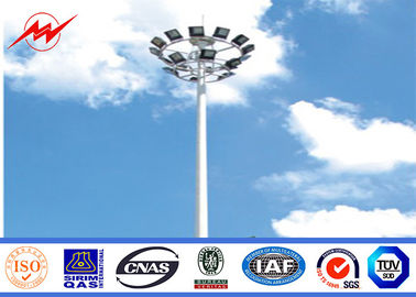 Outdoor 80M Galvanized Painting High Mast Pole with Lifting System ผู้ผลิต