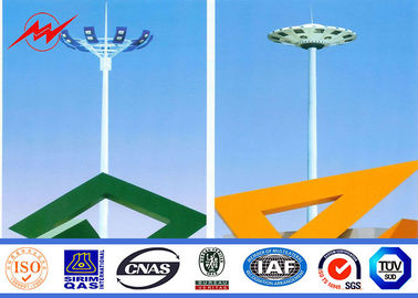 Q345 steel poles steel tubular pole High Mast Pole for stadium ผู้ผลิต