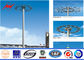 HDG galvanized Power pole High Mast Pole with 400w HPS lanterns ผู้ผลิต