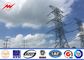 110KV Double Circuit Electrical Power Pole , High Mast Steel Utility Poles ผู้ผลิต