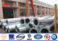 12m Galvanized 2.5mm square Light Poles Powder Coating with Cross Arms ผู้ผลิต