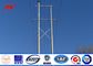 30ft 66kv small height Steel Utility Pole for Power Transmission Line with double arms ผู้ผลิต