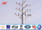 13M 6.5KN 3mm Steel Utility Pole for 230kv termination tower with galvanization surface ผู้ผลิต