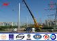 14M 5KN 3.5mm thickness Steel Utility Pole for 110kv termination transmission with bitumen ผู้ผลิต