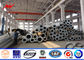 Electric Transmission Power Round 11M Metal Utility Poles 3mm Steel Plate ผู้ผลิต