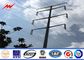 Electricity Utilities Q345 Shockproof Galvanized Steel Utility Poles 3mm Thickness ผู้ผลิต