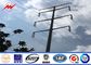 Electricity Utilities Q345 Shockproof Galvanized Steel Utility Poles 3mm Thickness ผู้ผลิต