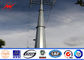 OEM 8-15m NEA Steel Utility Power Poles , Galvanised Steel Pole With Insulator ผู้ผลิต