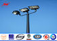Round 6m Three Lamp Parking Light Poles / Commercial Outdoor Light Poles ผู้ผลิต