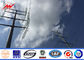 Angle Arms 8 Sides Steel Utility Pole 21 M Steel Power Poles Galvanized ผู้ผลิต