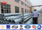 Outdoor Polygonal Metal Utility Poles 12m 10kn Galvanized Steel Pole ผู้ผลิต