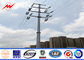33kv Overhead Line Project Electric Power Pole Galvanised Steel Poles ผู้ผลิต