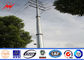 Single Arm CCTV Electrical Power Pole Steel Light Poles Custom ผู้ผลิต