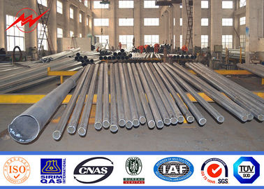 Conical 6mm 12.8m Electric Power Poles For Distribution Power Line ผู้ผลิต