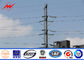 12m Polygonal steel transmission poles steel power poles With Climbing Rung ผู้ผลิต