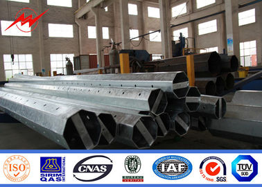 110kv Electrical Transmission Galvanized Power Pole Hexadecagonal Hot Rolled Steel ผู้ผลิต