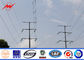 Utility Galvanised / Galvanized Steel Pole For Electrical Power Transmission Line ผู้ผลิต