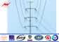 12m 350daN Electric Galvanized Steel Pole Bitumen Diameter 120mm - 280mm ผู้ผลิต