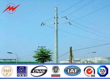 133kv 30ft 35ft 40ft Metal Utility Poles Galvanized With  Certification ผู้ผลิต