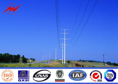 10 kv - 550 kv Electricity Steel Utility Pole For Power Transmission Line ผู้ผลิต