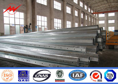12m Steel Utility Pole รูปทรงโคนิคกลมหรือโพลิกอนสําหรับการจําหน่าย ผู้ผลิต