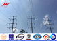 10m-20m Galvanised Steel Power Poles / Electric Transmission Line Poles Round Shape ผู้ผลิต