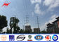 11KV 73KM Transmission Line Galvanized 4mm Electric Steel Pole with Bitumen ผู้ผลิต
