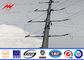 Power Line 11m 8KN Electrical Power Pole With Galvanizing Surface Treatment ผู้ผลิต