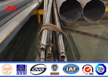 12m Galvanized Painted 400W Round Solar Street Lighting Poles For Road / Highway ผู้ผลิต