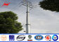 Transmission Line Hot Rolled Coil Steel Power Pole 33kv 10m Electric Utility Poles ผู้ผลิต