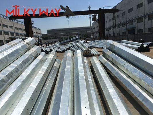 การกระจายพลังงาน สายเหล็กไฟฟ้า 35FT 40FT Hot Dip Galvanized Finish ผู้ผลิต