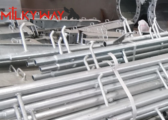 80ft 3sections 1200kg/1680kg/2000kg Philippines NGCP คอลัมน์เหล็กไฟฟ้ามาตรฐาน ผู้ผลิต