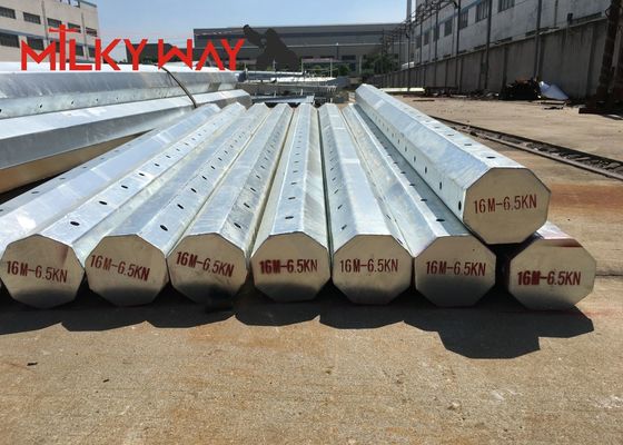 เสาเหล็กท่อชุบสังกะสีแบบยืดหดได้ 11M 8KN พร้อมบิทูมิน 450mpa Yield Strength ผู้ผลิต