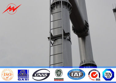โพลีเอสเตอร์ Power Coated พลังงานไฟฟ้า Pole สําหรับการกระจายสื่อสาร ผู้ผลิต