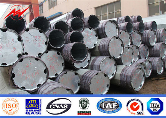 80FT 90FT 138KV Galvanized Steel Power Poles for Electrical Distribution ผู้ผลิต