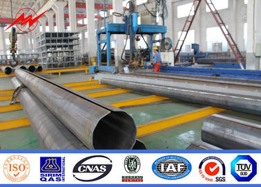 PAL PAF PAM ประเทศคองโก 12m เสาเหล็กชุบสังกะสีสำหรับโครงการกระจายสายไฟฟ้า