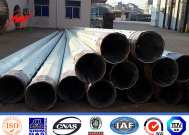 60FT Gr65 วัสดุขั้วไฟฟ้าไฟฟ้า 6 มม. พร้อมบันไดปีนเขา