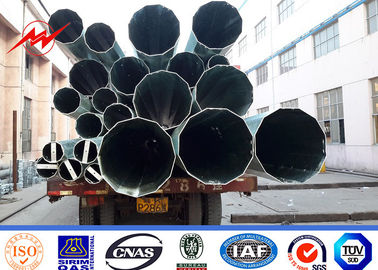 60FT Gr65 วัสดุขั้วไฟฟ้าไฟฟ้า 6 มม. พร้อมบันไดปีนเขา