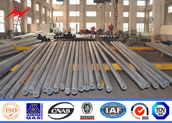 3.5mm Q345 วัสดุขั้วไฟฟ้าไฟฟ้า 2 ส่วนที่มี Rung ปีนเขา