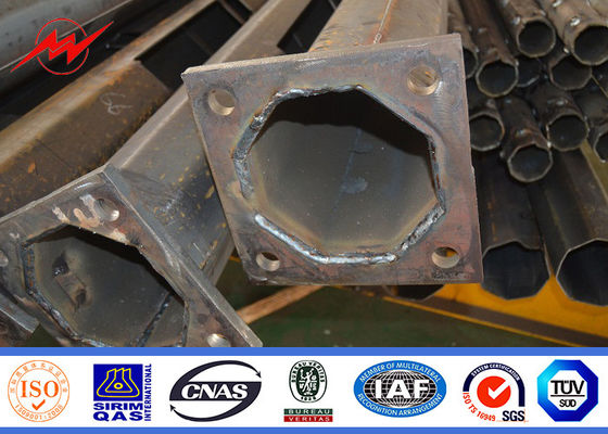 การเคลือบผิวด้วยเหล็กกล้าสองชั้นเพื่อการส่องสว่างบนท้องถนน 12 เมตร