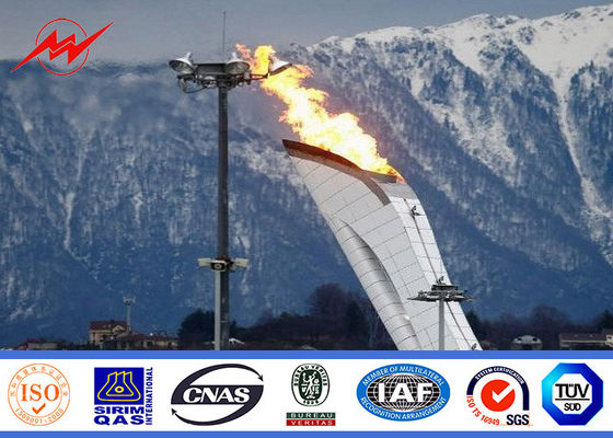 โคมไฟเสาสูง 45 เมตรพร้อมระบบยกของ