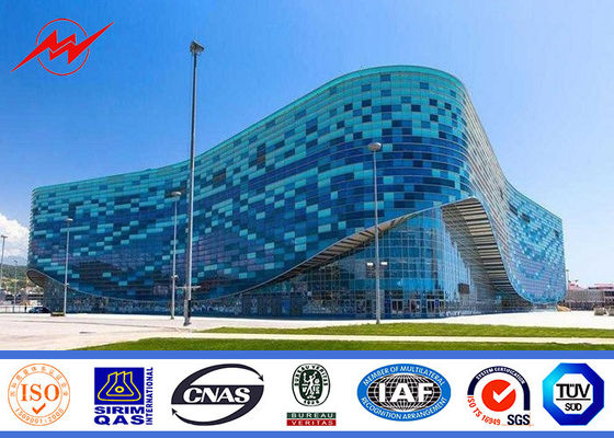 เสาหลักเสาสูงเสาหลายเหลี่ยมขนาด 40 เมตรพร้อมเครื่องกว้าน