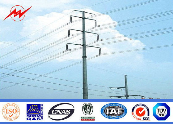 Cheapest telecom tower Steel Utility Pole for 120kv overheadline project