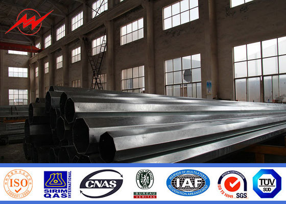 20m Q345 bitumen electrical power pole for electrical transmission