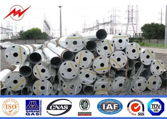 Octagonal galvanization electrical power pole for transmission pole