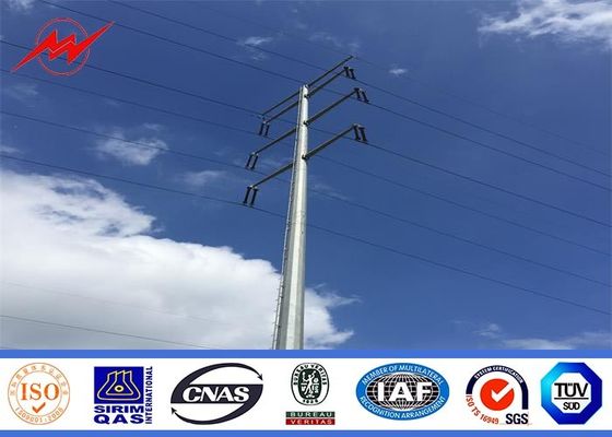 Round tapered galvanization electrical power pole for transmission pole