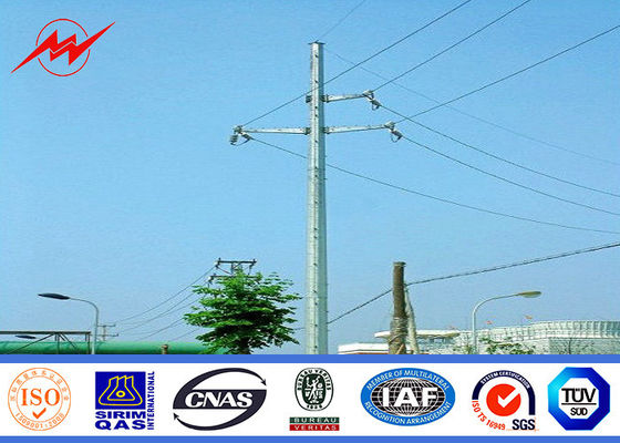 polygonal or conicla high voltage Steel Utility Pole for power Equipment