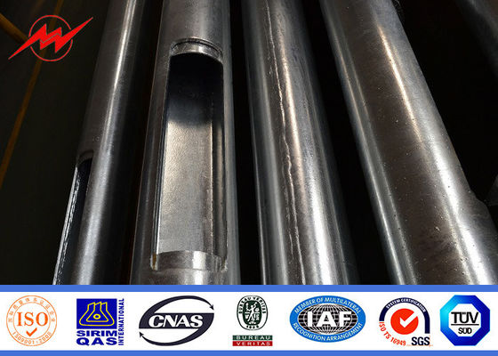 Street Lighting Single Bracket Parking Light Poles 5m Height 3mm Thickness