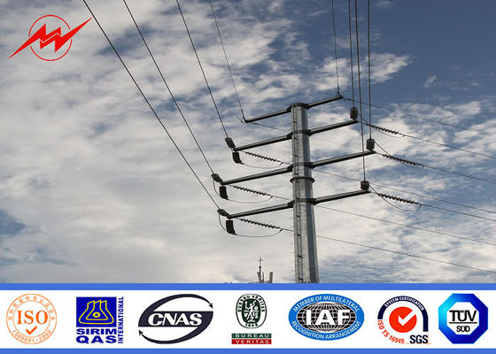 Q235 12m electrical Steel Utility Pole for power transmission
