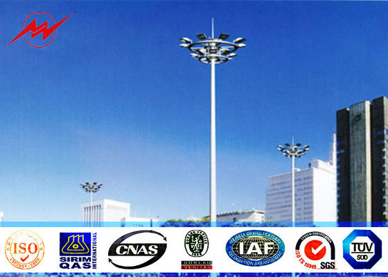 25M Height LED High Mast Pole with rasing system for stadium lighting
